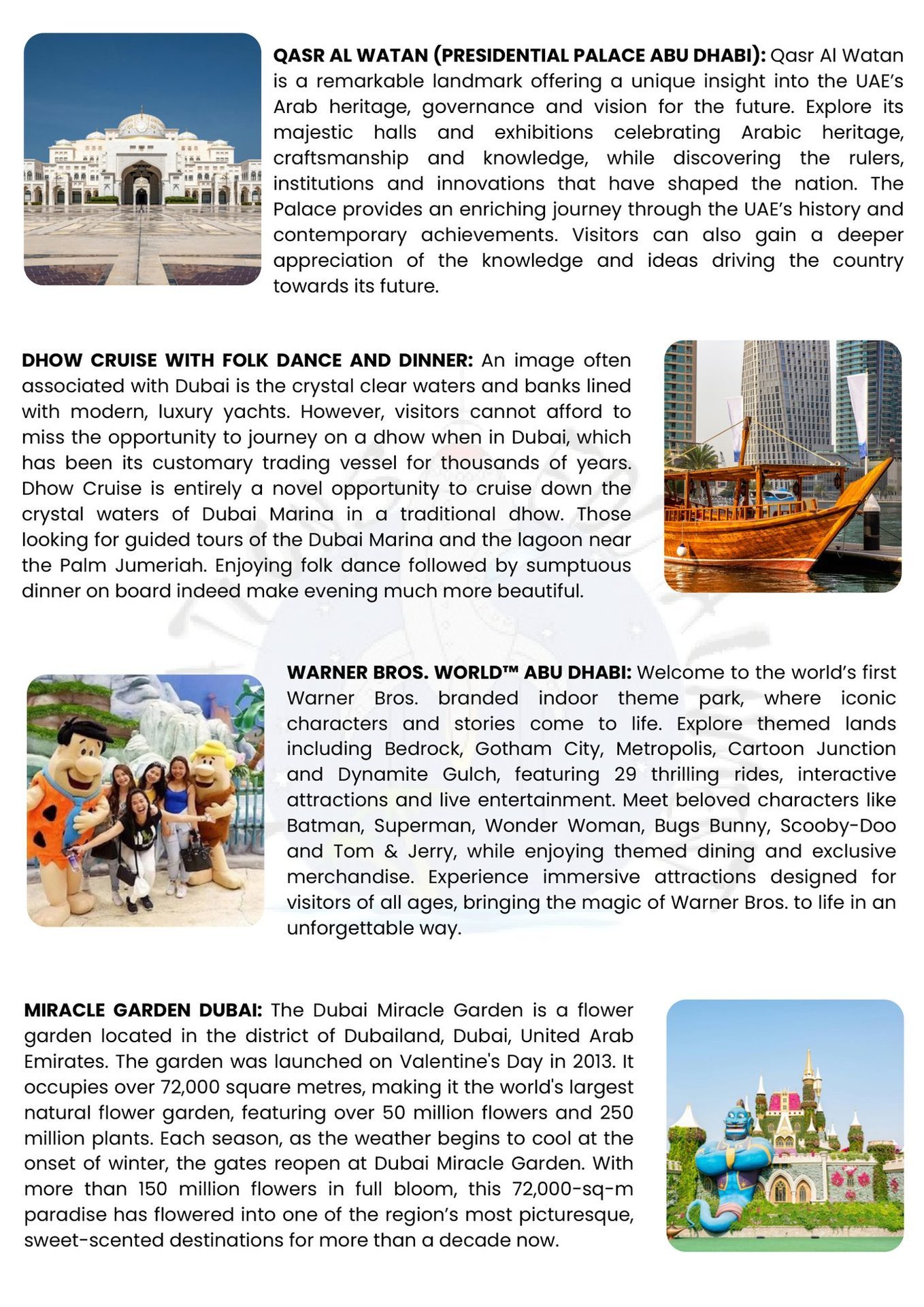 Dubai itinerary &ndash; page 4