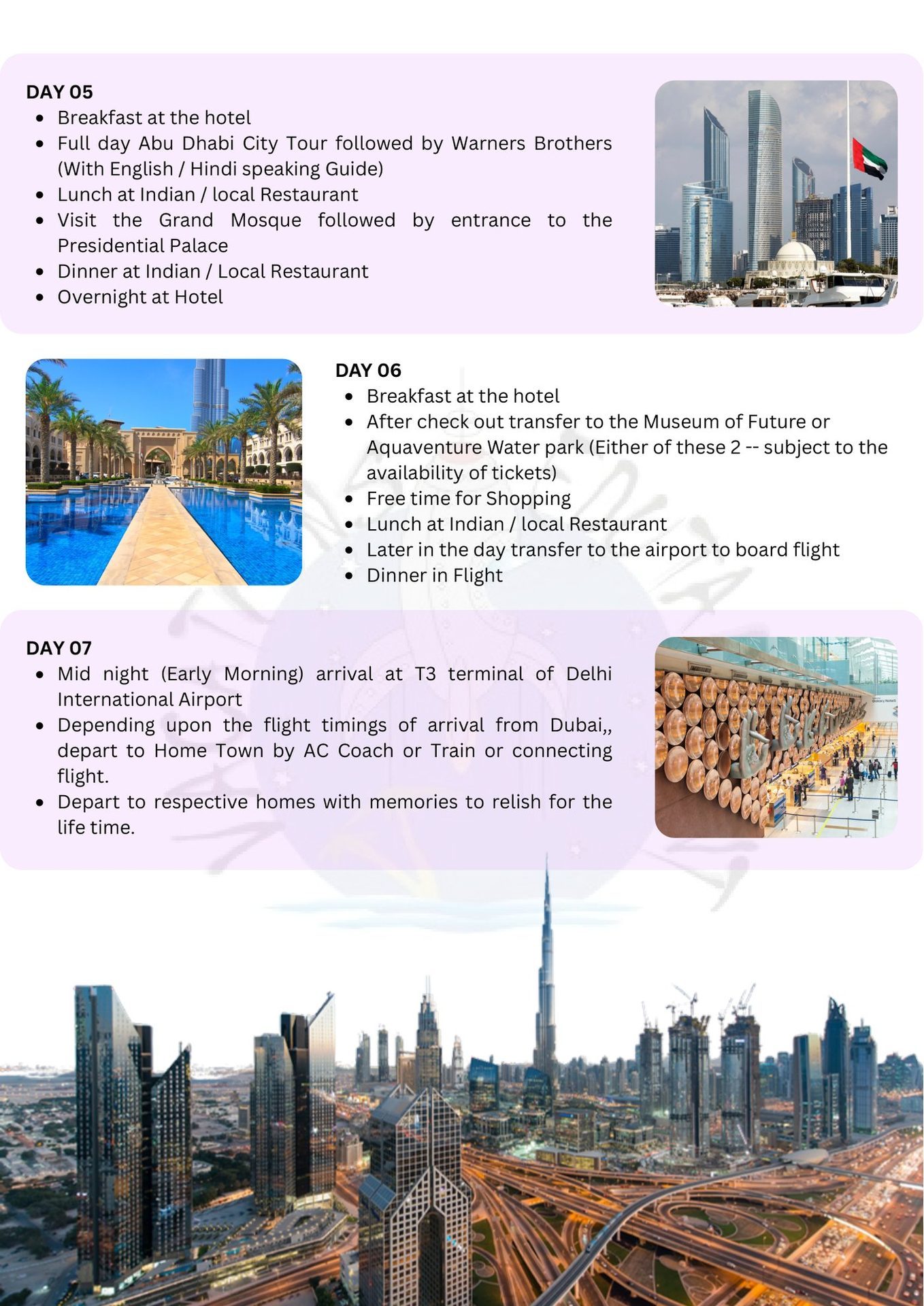 Dubai itinerary &ndash; page 8