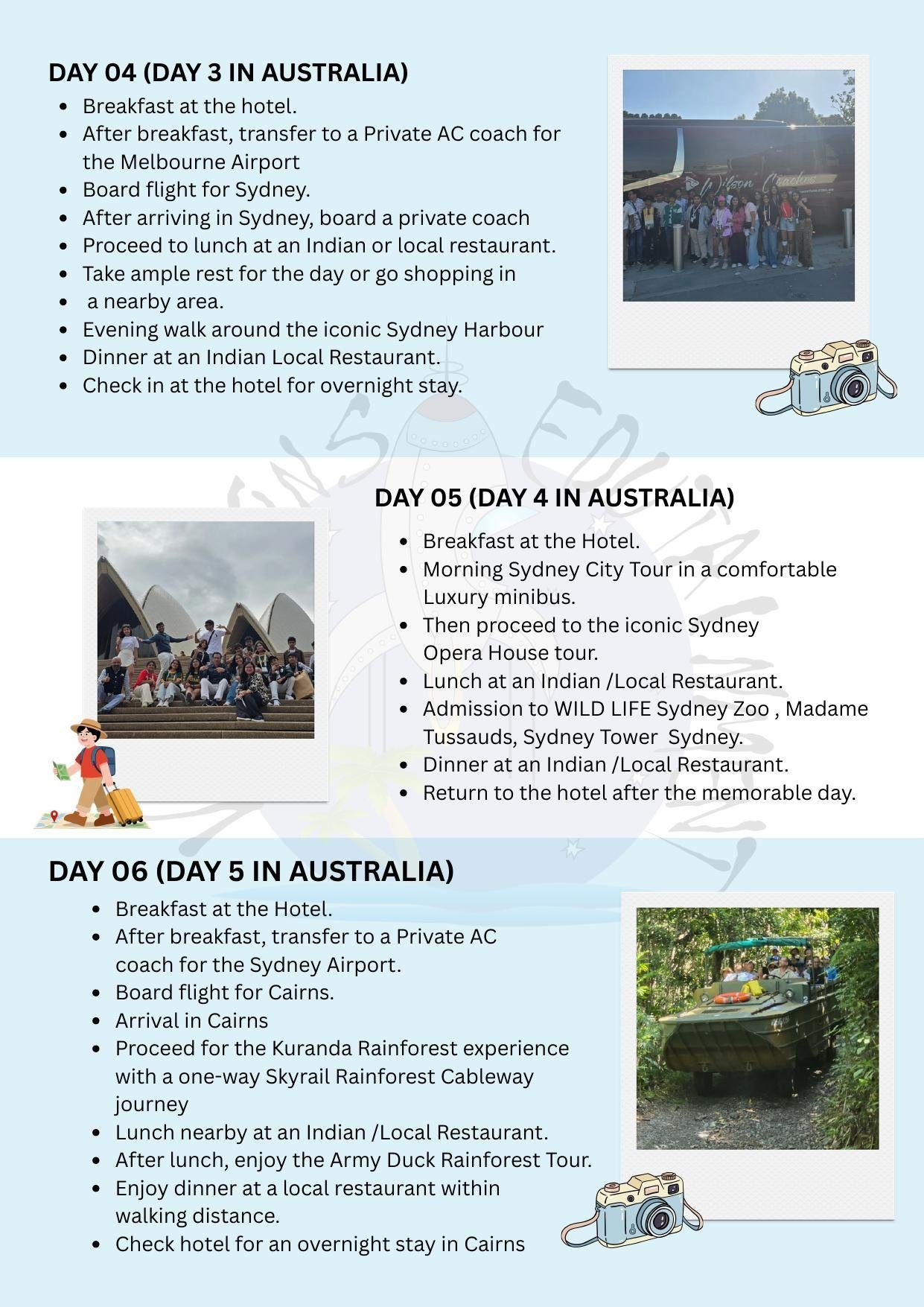 Exploring Australia itinerary &ndash; page 6