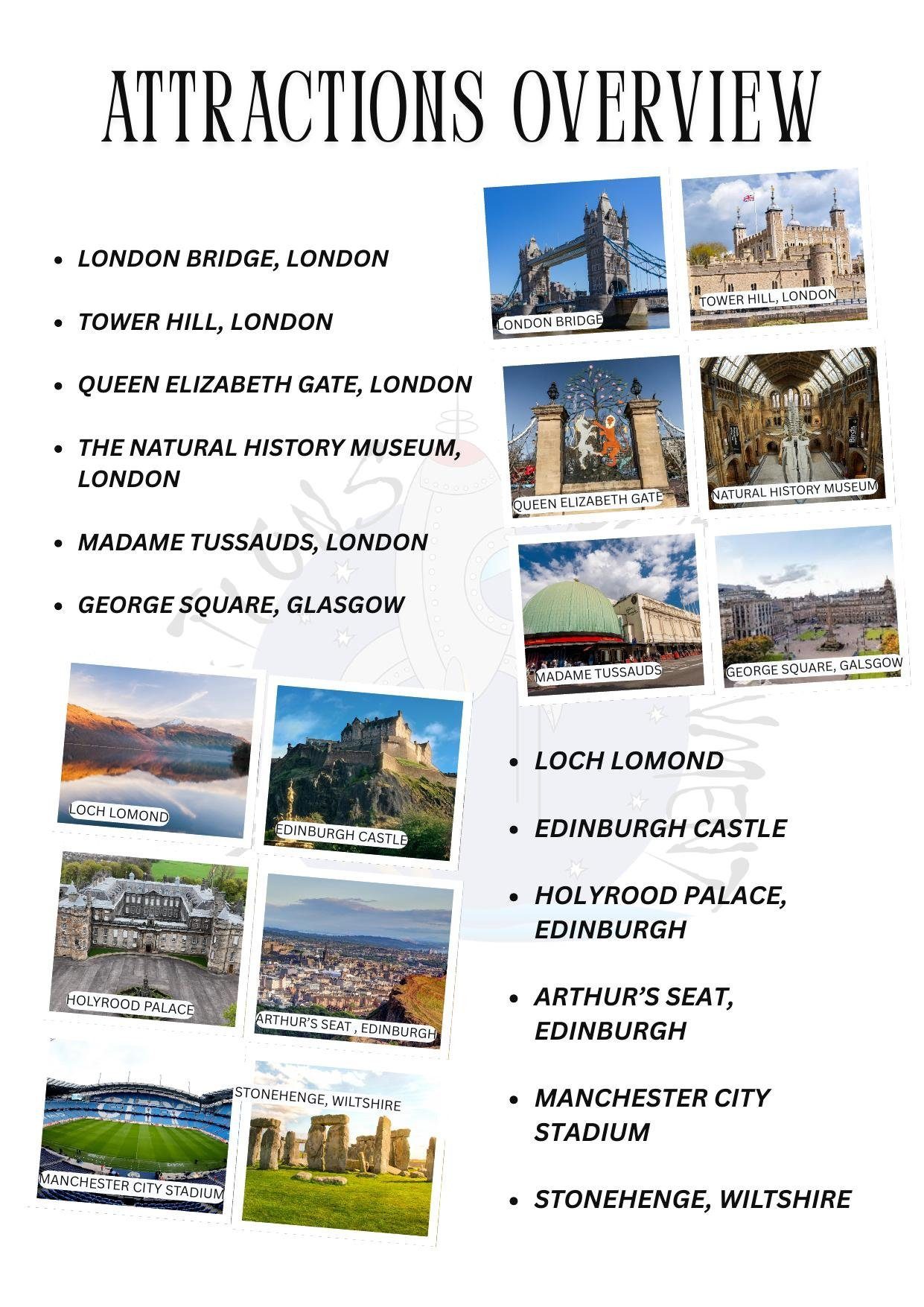 United Kingdom itinerary &ndash; page 2