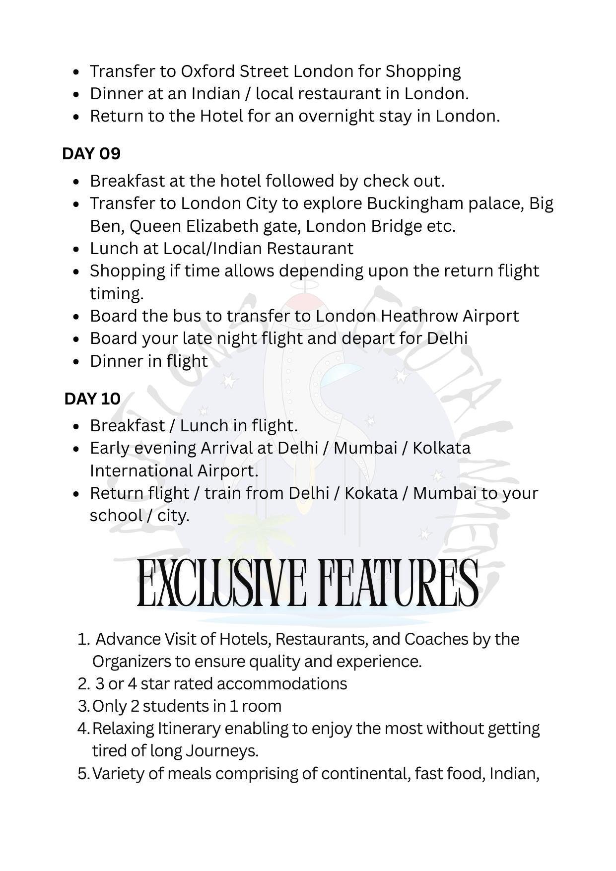 United Kingdom itinerary &ndash; page 6