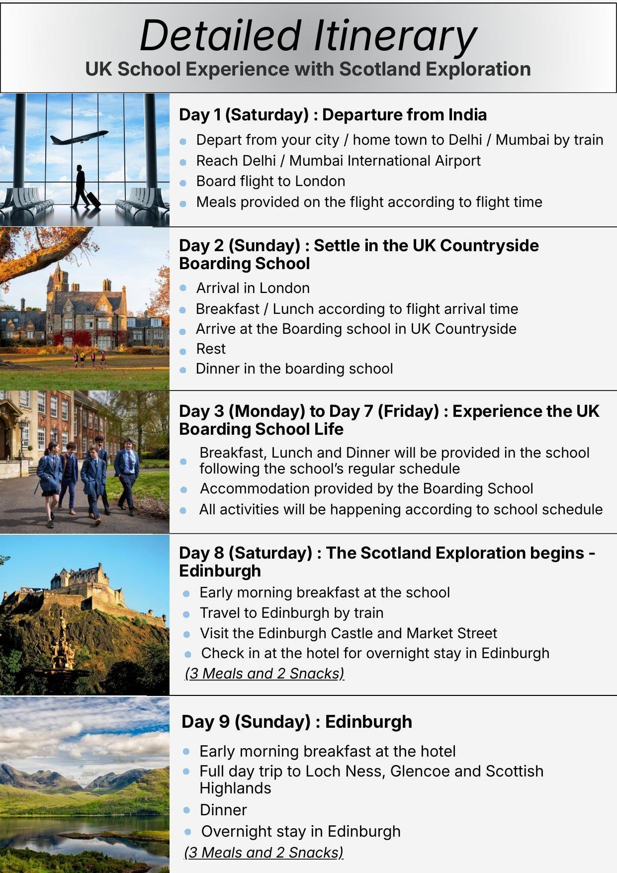 UK School Experience with Scotland itinerary &ndash; page 5